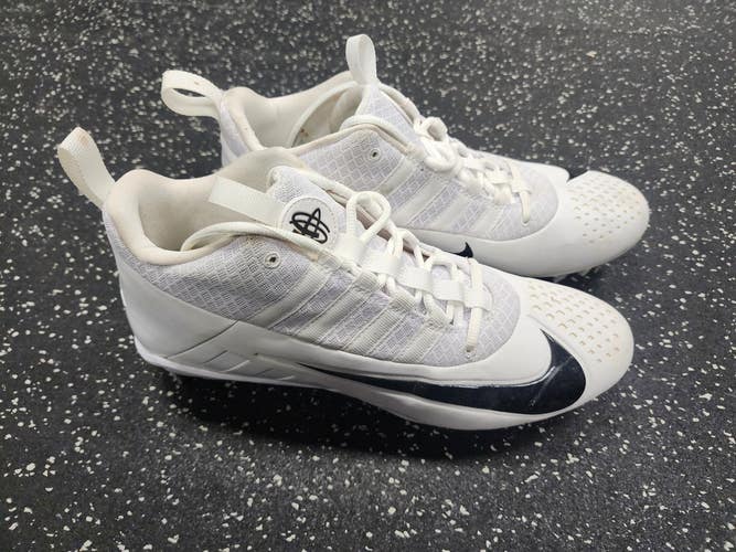 Used Nike HUARACHE 6 LAX Cleats Mens Black And White Senior 11 11849-S000034462