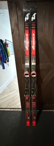 Unisex 2024 Nordica 195 cm Racing Dobermann SG Skis With Bindings Max Din 18 (Used)