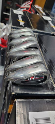 Used Callaway 2004 BIG BERTHA 4-10 Mens Iron Set LH 4I-PW 11497-C000154359