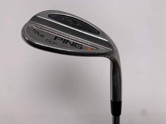 Ping Tour Lob Wedge LW 60* Orange Dot 2* Flat CFS Wedge Steel Mens RH