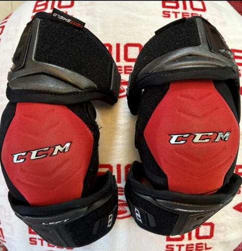 Pro Stock CCM Quicklite QLT Elbow Pads Senior Large MINT 001