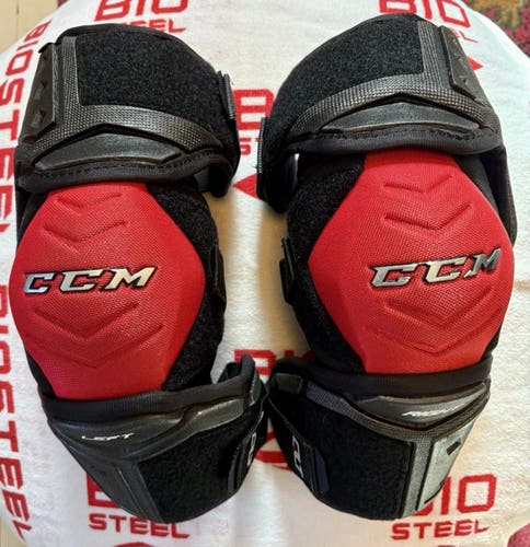 Pro Stock Custom CCM Quicklite QLT Elbow Pads Senior Large NEW 002