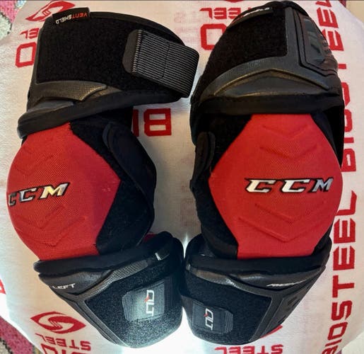 Pro Stock CCM Quicklite QLT Elbow Pads Senior Large NEW 003