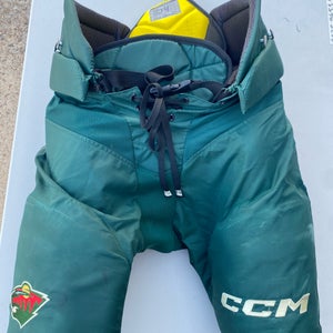 CCM HPTK XP Tacks Pro Stock Hockey Pants Large Green WILD 5579