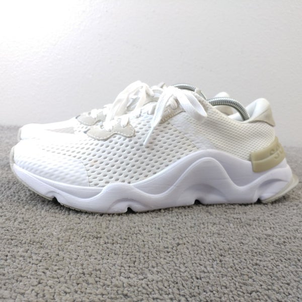 Sorel Kinetic Womens Size 12 Running Shoes RNEGD NL4145-100 White Sneakers