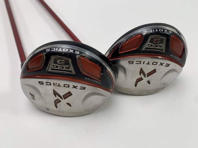 Tour Edge Exotics XCG3 3 & 5 Fairway Wood Set 15* 18* Exotics 65g Ladies RH