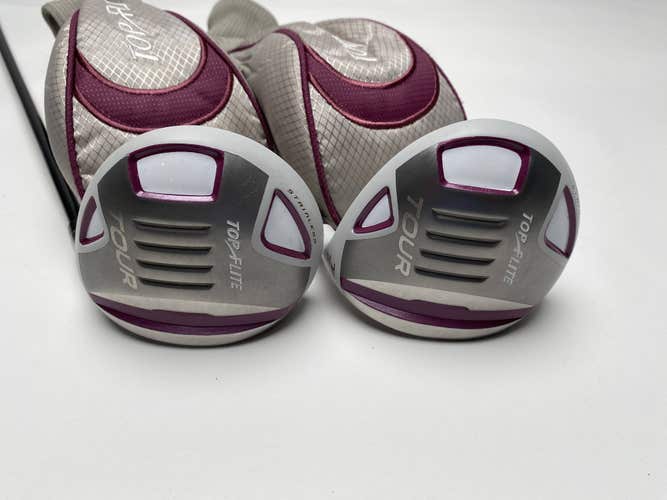 Topflite Tour 3 & 7 Fairway Wood Set 15* 20* Top Flite Tour Ladies RH HC