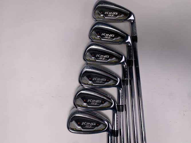 Cobra KING SpeedZone Iron Set 4-PW KBS Tour 90 Regular Steel Mens RH No 7 iron