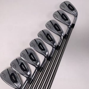 Callaway Rogue ST Pro Iron Set 4-PW+GW AeroTech SteelFiber i95 Stiff RH