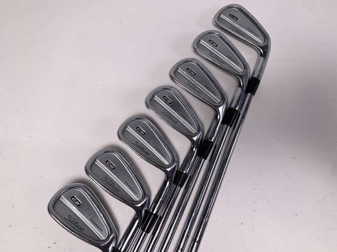 Titleist 710 CB Iron Set 4-PW KBS Tour Stiff Steel Mens RH Midsize Grips