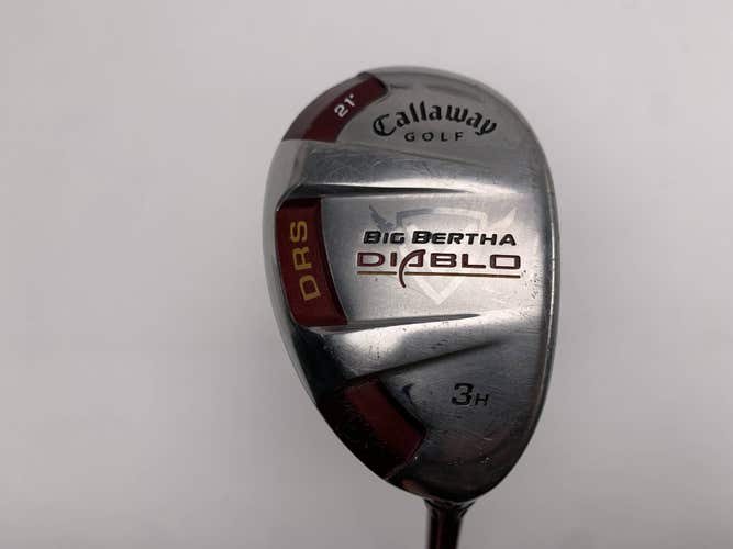 Callaway Big Bertha Diablo 3 Hybrid 21* 60g Stiff Graphite Mens RH
