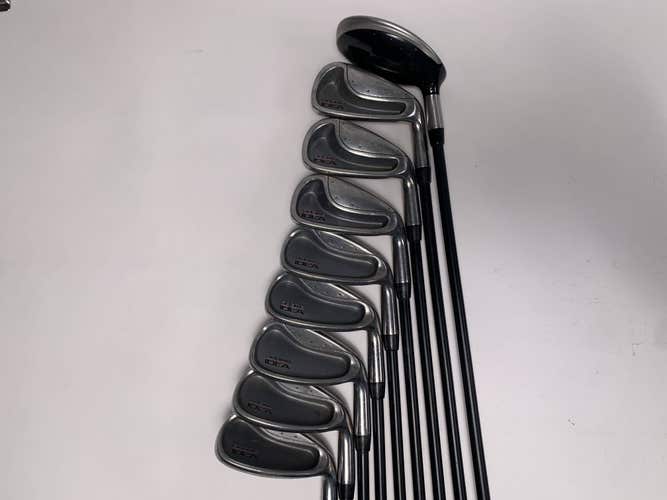 Adams Idea Hybrid Iron Set 4H 6-PW+AW+SW+LW Idea Regular Graphite Mens RH