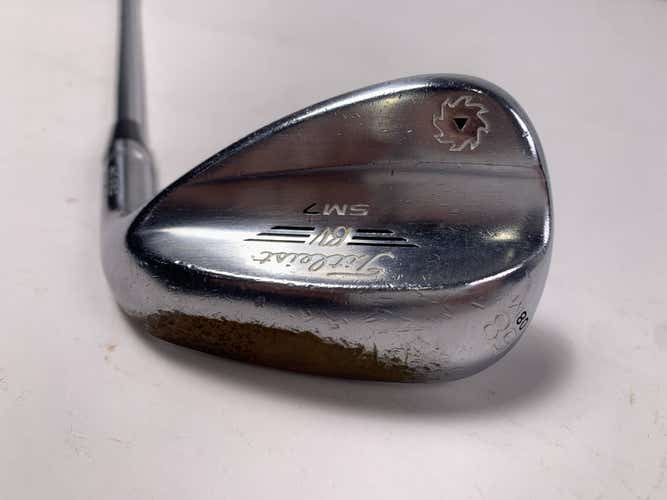 Titleist Vokey SM7 Tour Chrome Lob Wedge LW 58* 8 Bounce M-Grind Wedge Mens RH
