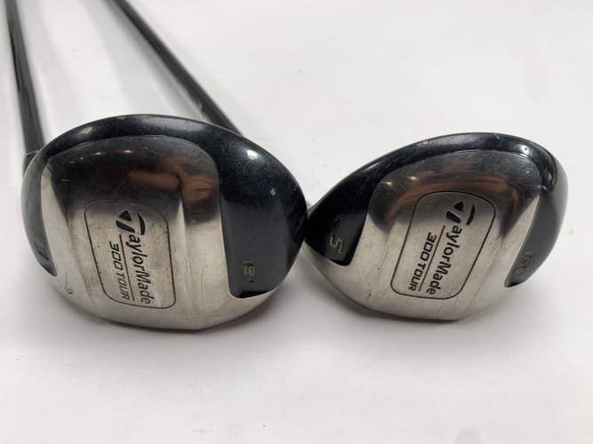 TaylorMade 300 Tour 3 & 5 Fairway Wood Set 15* 19* Tour 90g Stiff Mens RH