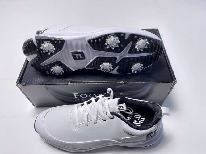 FootJoy FJ Tour Rival Golf Shoes White Black Men's SZ 9.5 (56958)