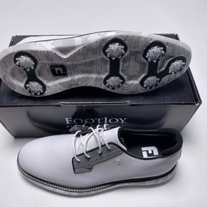 FootJoy FJ Traditions Blucher Camo Golf Shoes White Gray Men's SZ 11 (57953)