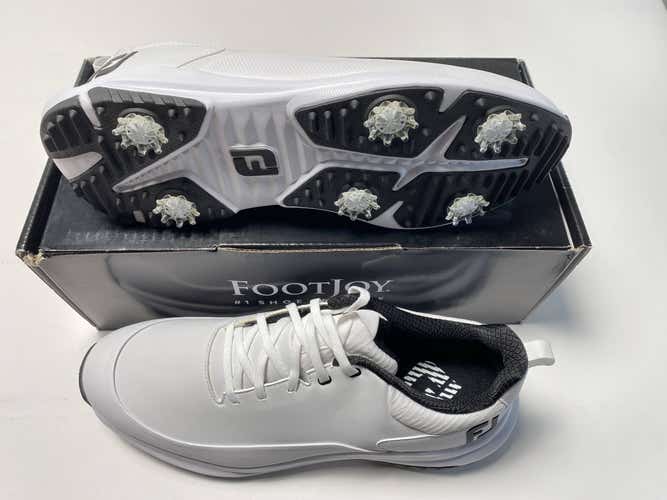 FootJoy FJ Tour Rival Golf Shoes White Black Men's SZ 12 (56958)