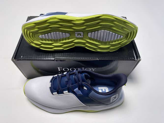 FootJoy ProLite Golf Shoes White Navy Men's SZ 9.5 (56920)