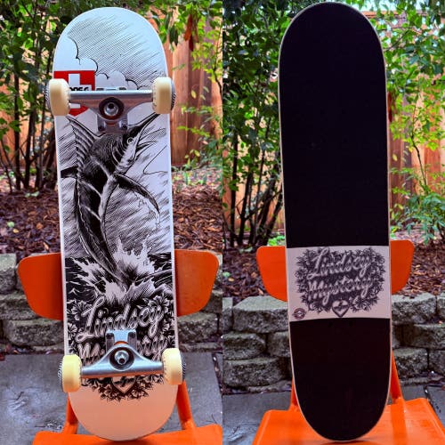 Mystery Skateboards Lindsey Roberts Complete Skateboard 8.0” Independent Trucks