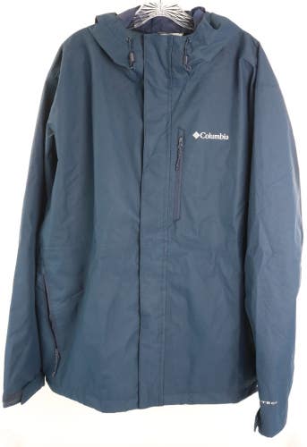 Columbia Men's Hikebound II Jacket XL Collegiate Navy OMNI-TECH NWT