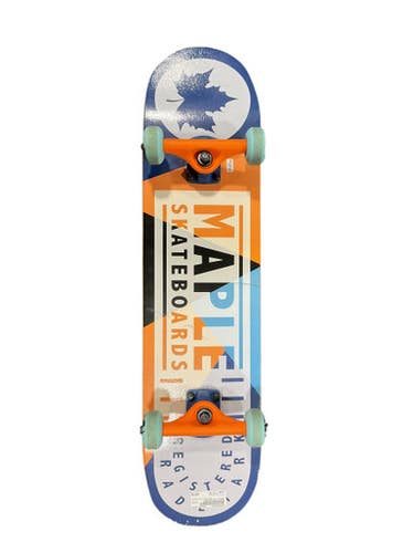 Used MAPLE SKATEBOARD Complete Skateboard Royal Blue 7 3/4" 11834-S000043875