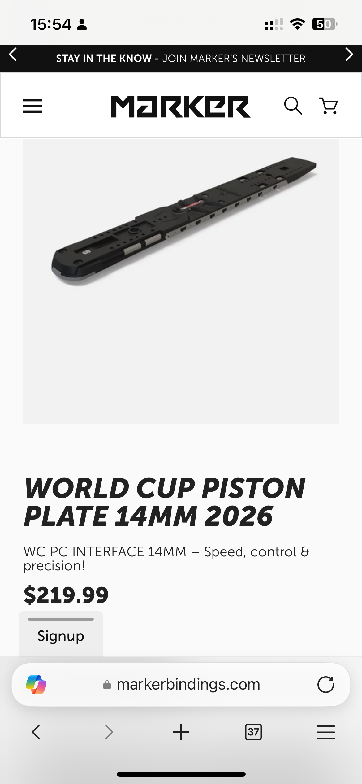 Marker Race Plate (world cup piston plate) | SidelineSwap | Buy