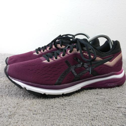 ASICS GT 1000 7 Womens Size 9 Running Shoes Low Top Burgundy Sneakers