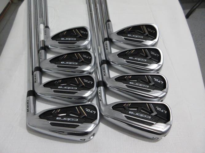 Cobra King LTDx Iron Set - 4-PW, GW - KBS Tour 90 Regular Flex Steel - MINT