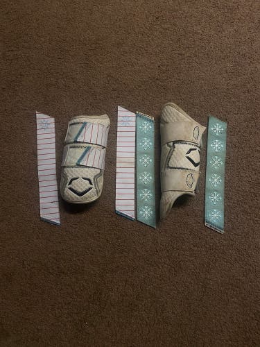 White EvoShield Leg guard and Elbow Guards (Used)