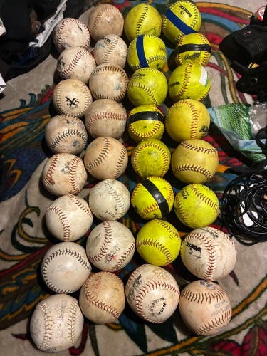 Used Softball Balls Pack Of 60