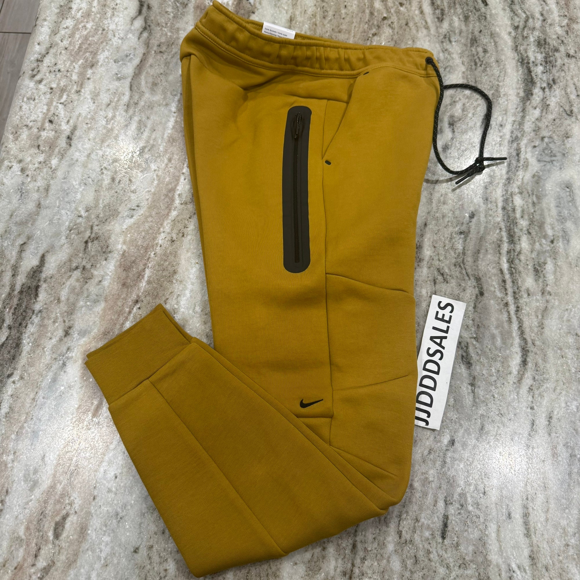 yellow tech fleece pants