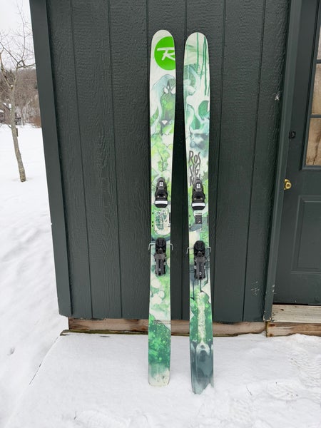 Unisex 2012 Rossignol Super 7 195 cm Powder Skis With Bindings Max Din 14 (Used)