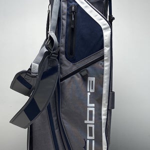 Cobra Ultralight Pro+ Stand Bag Gray/Navy 5-Way Divide Dual Strap Golf Bag NEW
