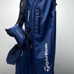 Taylormade Flex Tech Stand Bag Blue 4-Way Divide Dual Strap Golf Bag
