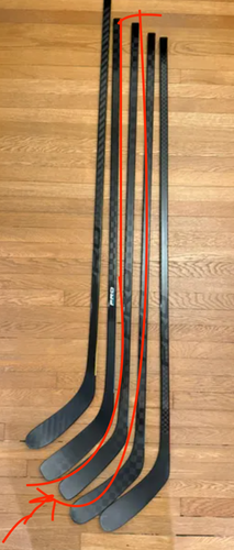 RESERVED Senior PRO Red Line Right Handed Hockey Stick 85 Flex (New)