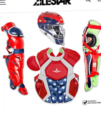 Must see!!! S7 AXIS™ USA AGES 12-16 15.5" // MEETS NOCSAE  All Star Catcher's Set (Used)