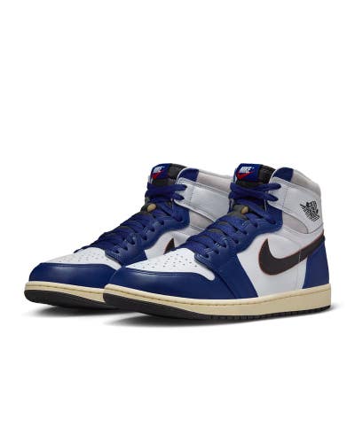 Nike Air Jordan 1 High OG 'Rare Air' DZ5485-100 Men's White Blue Shoes FL4603