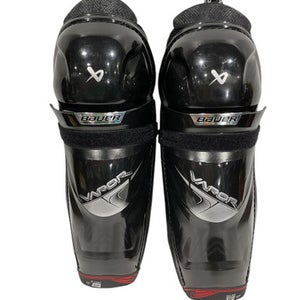 Used Bauer VAPOR FLY40 Intermediate Shin Guards Black 13" 11847-S000031798