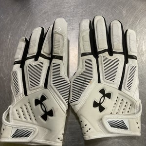 Used Under Armour FOOTBALL GLOVE FB Gloves White XL 11614-S000227292
