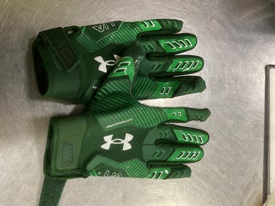 Used Under Armour F9 NITRO FB Gloves Green XL 11614-S000227291