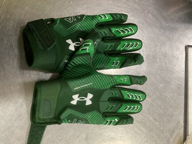 Used Under Armour F9 NITRO FB Gloves Green XL 11614-S000227291
