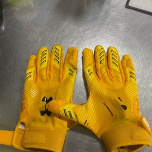 Used Under Armour F9 NITRO FB Gloves Gold XL 11614-S000227287