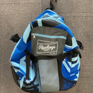 Used Rawlings BACKPACK BB/SB Player Backpack Royal Blue 11614-S000227255