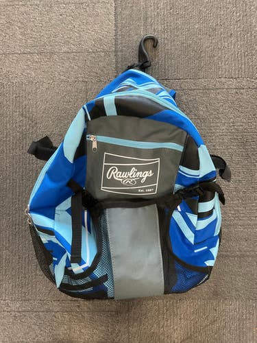 Used Rawlings BACKPACK BB/SB Player Backpack Royal Blue 11614-S000227255