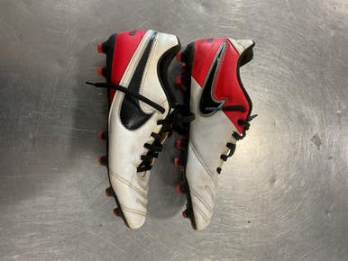 Used Nike TIEMPO CLEATS Soccer Cleats Red Senior 7.5 11614-S000227241