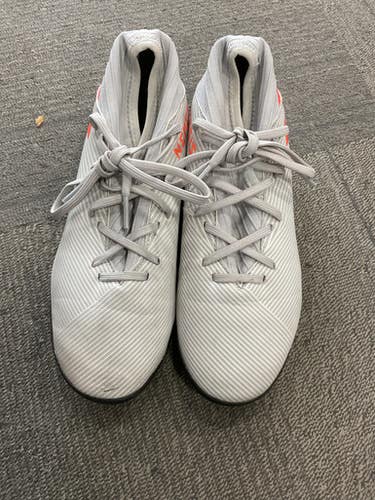 Used Adidas NEMESIS Soccer Indoor Shoes Grey Junior 05 11614-S000227226