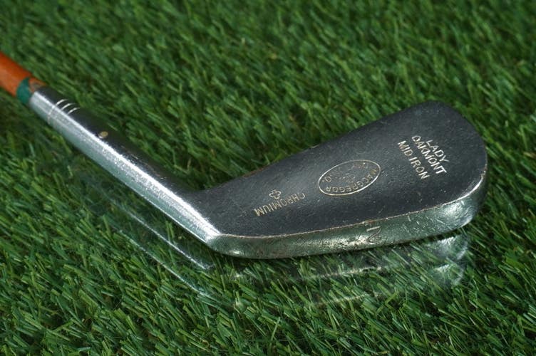 VINTAGE MACGREGOR LADY OAKMONT CHROMIUM 2 IRON MID IRON STEEL PYRATONE SHAFT RH