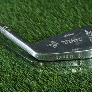 VINTAGE WILSON CAPITOL CHROMIUM 2 IRON MID IRON STEEL SHAFT RH ~ LOOK!!