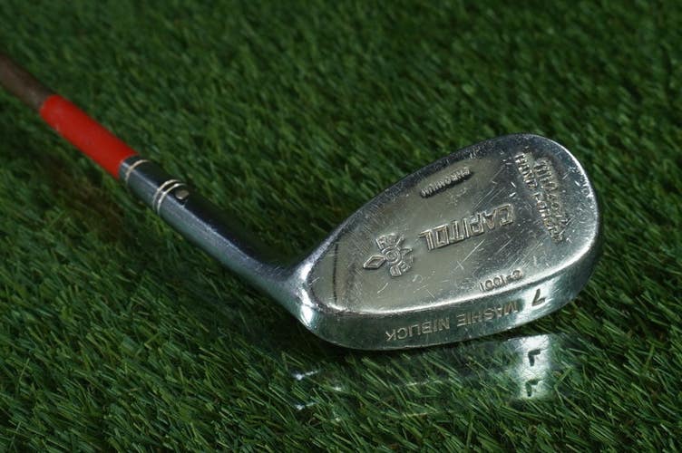 VINTAGE WILSON CAPITOL CHROMIUM 7 IRON MASHIE NIBLICK STEEL SHAFT RH ~ LOOK!!