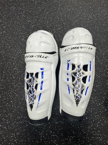 Used Louisville Slugger TPS Senior Shin Guards White 14" 11849-S000034577